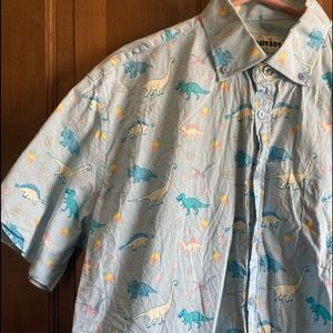 Dinosaurs and Popsicles - Short Sleeve Button Up